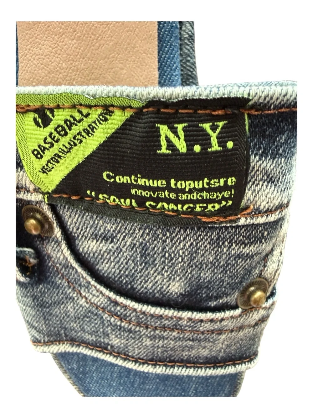 Meisile denim slide sandals w/ jeansinspired upper design with 